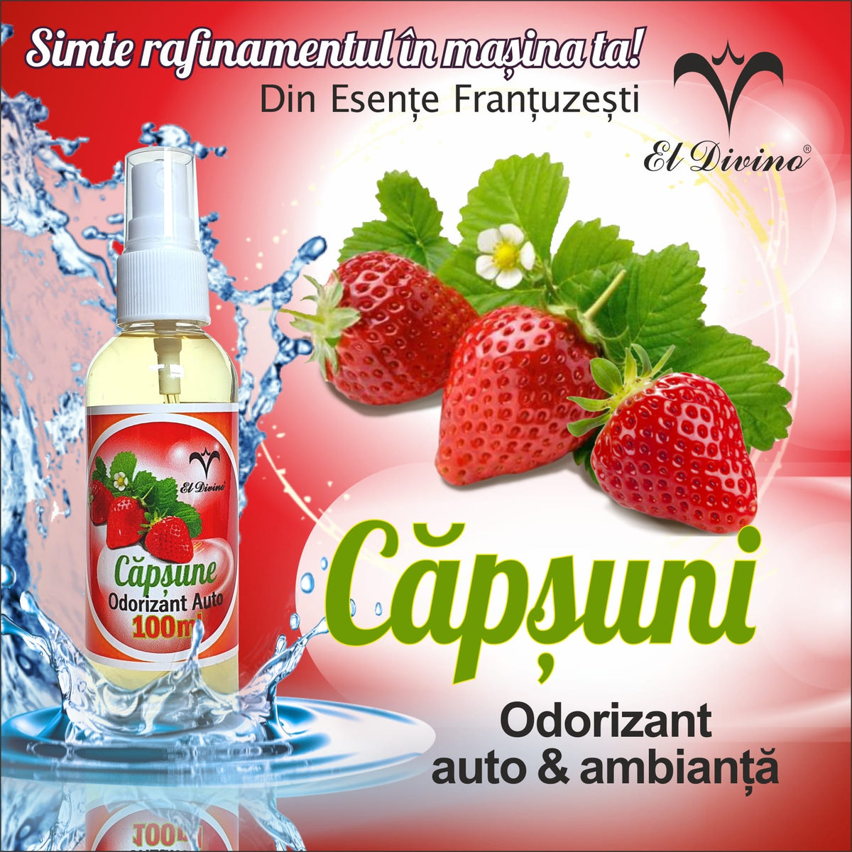 Odorizant auto concentrat 100 ml – Capsuni