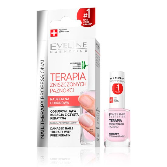 Tratament pentru unghii deteriorate Eveline Nail Therapy 12 ml