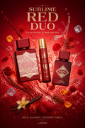Lattafa Bade’e Al Oud Sublime Unisex Gift Set – Eau de Parfum 100 ml, Travel Spray 12 ml, and Hair Mist 50 ml