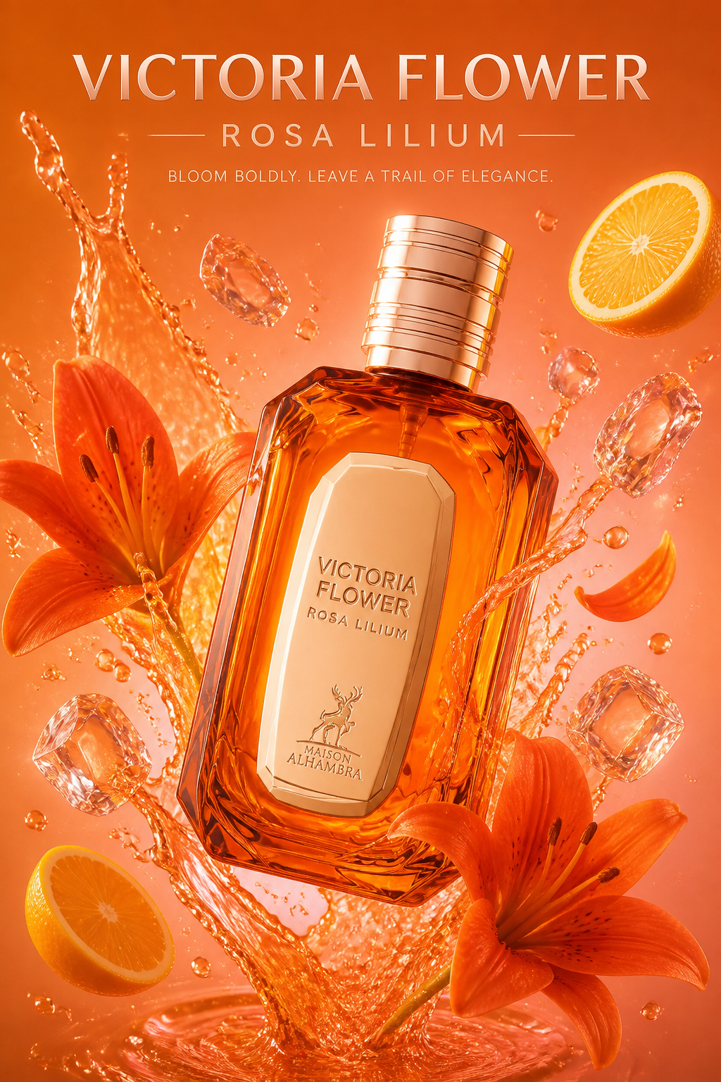 Maison Alhambra Victoria Flower Rosa Lilium Eau de Parfum for Women 100 ml