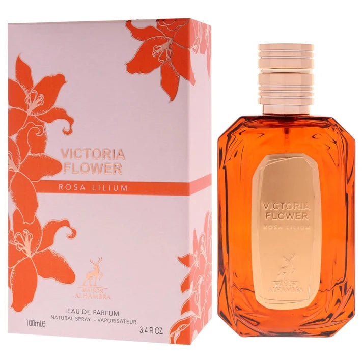 Maison Alhambra Victoria Flower Rosa Lilium Eau de Parfum for Women 100 ml